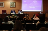 El rector de la UCO, Manuel Torralbo, junto al catedrático Antonio Fernández Cano