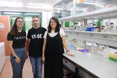 Yesica Melero Rubio, Antonio López-Lozano y María Agustina Domínguez-Martín, del equipo de investigación.