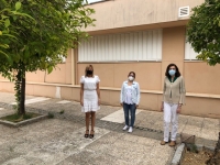 Lola Pérez Marín, Irina Torres y María Teresa Sánchez, investigadoras del estudio